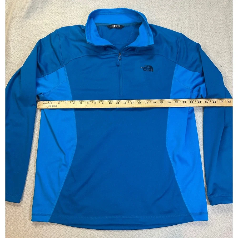 The North Face Mens Blue Quarter Zip Pullover Active Top NF00CP4A Size L